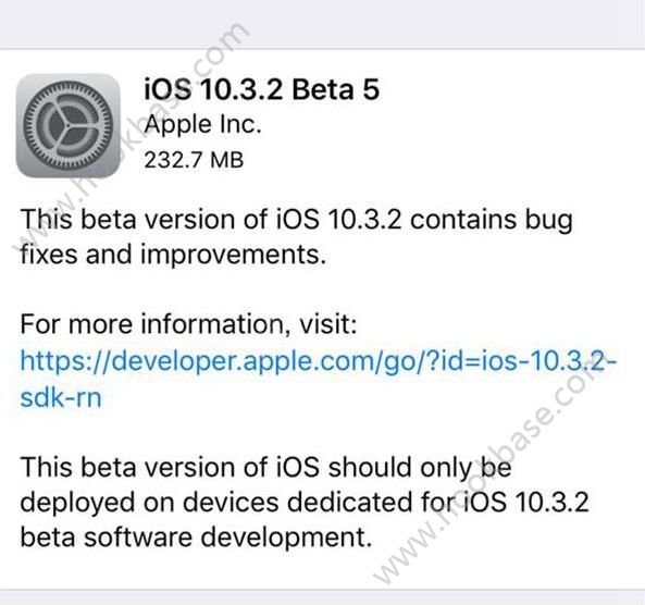 iOS10.3.2Beta5ļַǶ٣iOS10.3.2Beta5ٷַ̼[ͼ]ͼƬ1