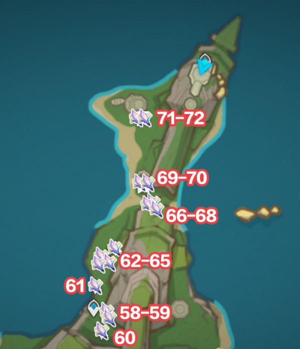 原神微光角菌材料采集路线 72个微光角菌材料在哪里[多图]图片5