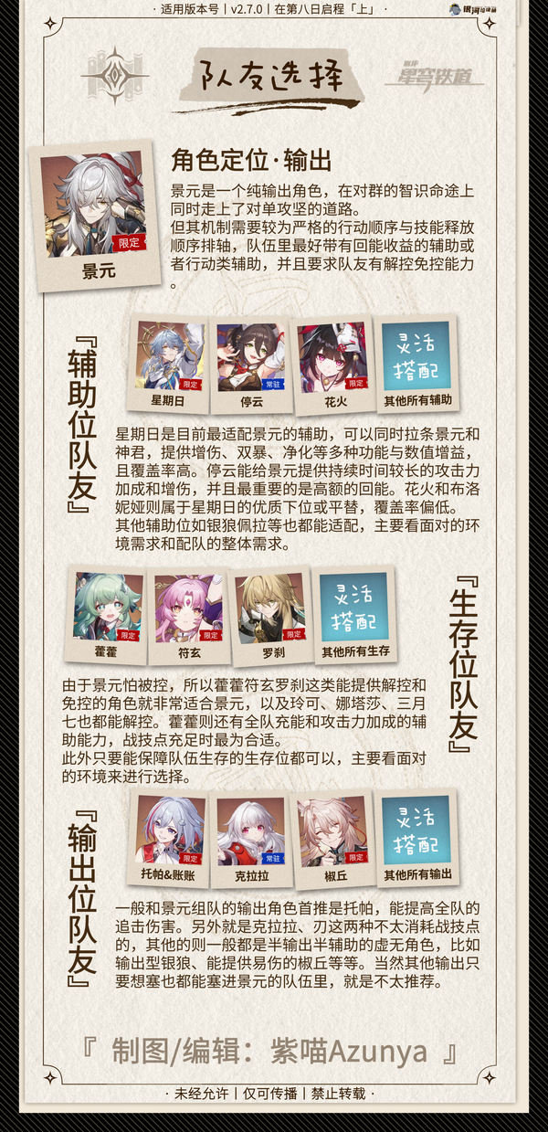 崩坏星穹铁道景元如何选装备 2.6景元阵容搭配攻略[多图]图片5