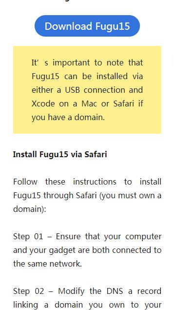 Fugu15 Max越狱工具公测版软件 V0.1