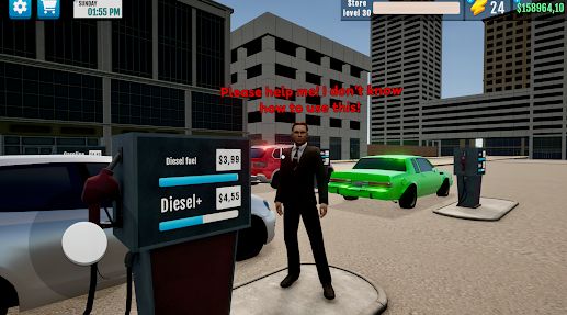 City Gas Station Simulator 3D mod apk Unlimited Moneyͼ1