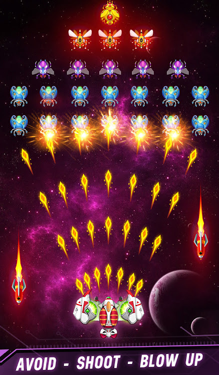 Galaxy Shooter Space Attack Unlimited gold mod apk V1.624