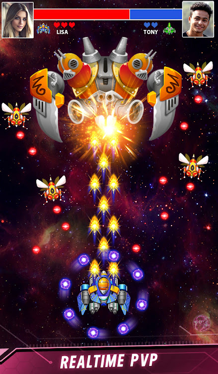 Galaxy Shooter Space Attack Unlimited gold mod apkͼƬ1