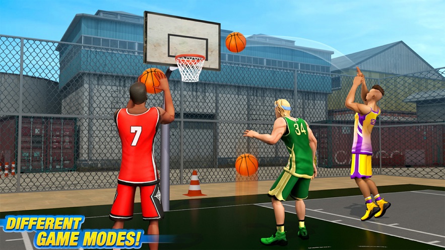 Dunk Hit Basketball Games mod游戏截图