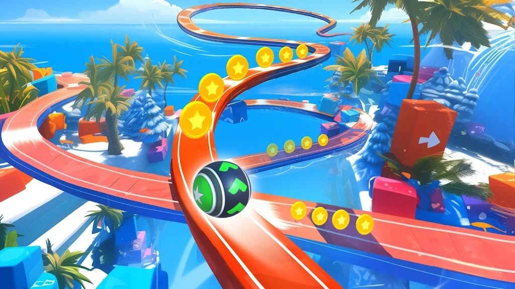 3D Super Rolling Ball Race game apk for android