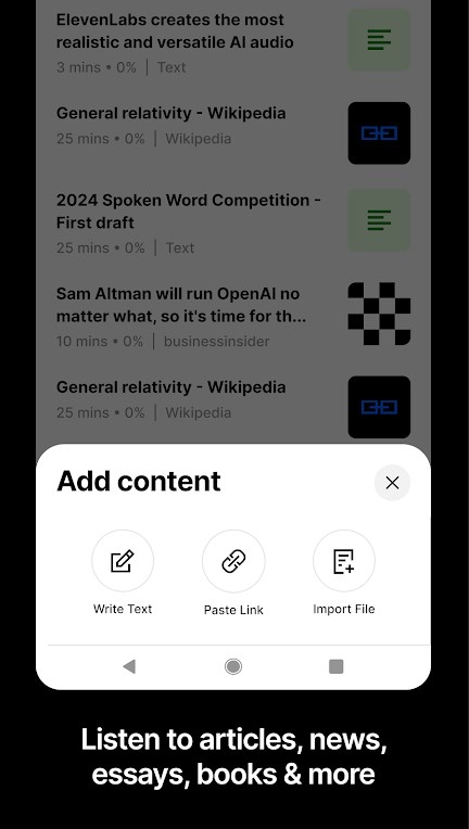 elevenlabs reader ai audio apk for android download  1.0.5ͼ1