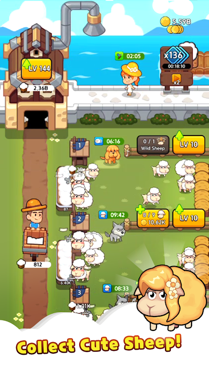 Sheep Farm  Idle Game Unlimited gold downloadͼƬ2