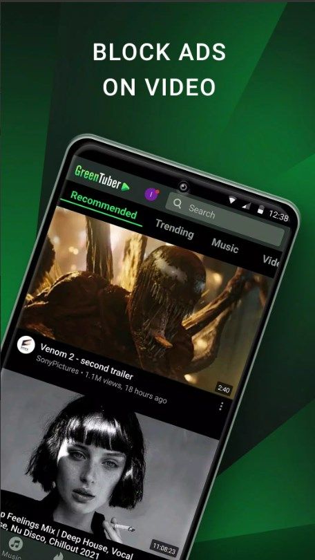 GreenTuber block ads on videos Apk Latest Version  v0.1.4.8ͼ1