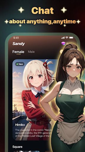 Sandy Anime Friend Chat Mod Apk Premium UnlockedͼƬ1