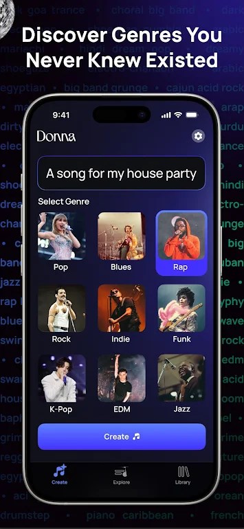 Donna AI Song Music Maker mod apk 1.0.17 premium unlocked free purchase  1.0.17ͼ2